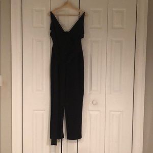 ASOS Black Jumper with Waist tie and zip up back